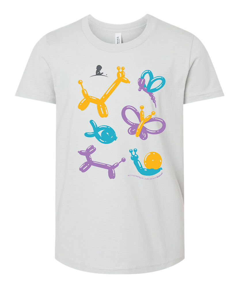 Balloon Animal Friends T-Shirt - Inspired by St. Jude Patient Mischeel